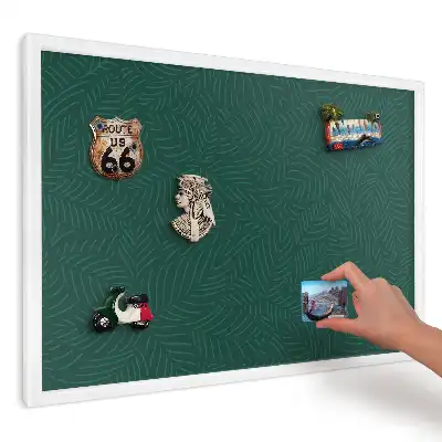 Magnetická tabule do kuchyně Moderní zelené listy