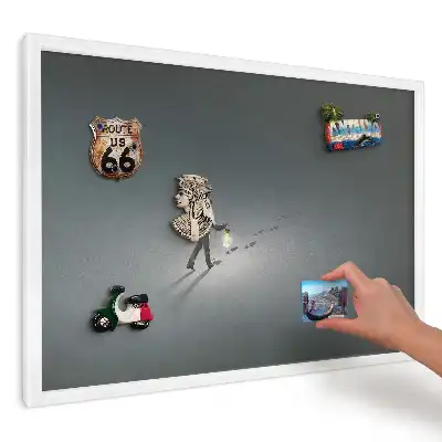 Magnetická tabule Poutník ve tmě