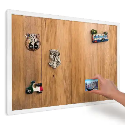 Magnetická tabule do kuchyně přírodní teplé dřevo
