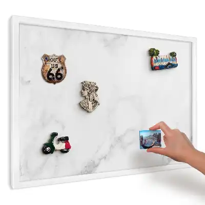 Magnetická tabule v designu šedého a bílého mramoru