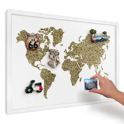 Magnetická tabule Mapa žlutého obilí