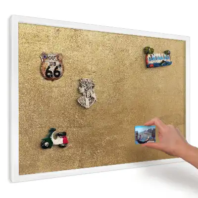 Magnetická tabule s texturou teplé žluté barvy