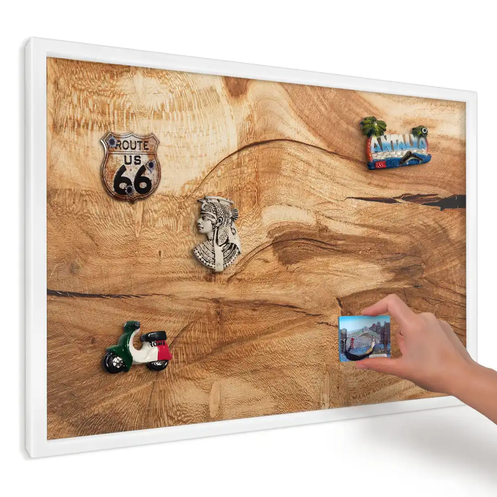 Magnetická tabule do kuchyně Teplé jedinečné dřevo