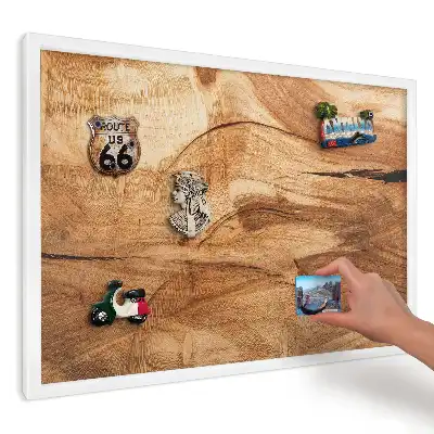 Magnetická tabule do kuchyně Teplé jedinečné dřevo