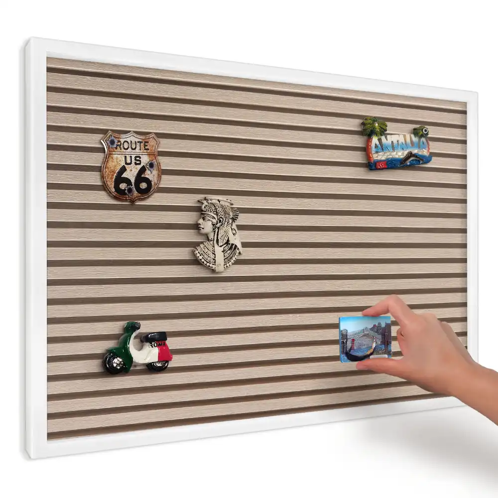 Magnetická tabule do kuchyně Horizontální klidná béžová