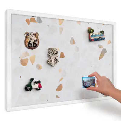 Magnetická tabule do kuchyně Teplá tónovaná mozaika