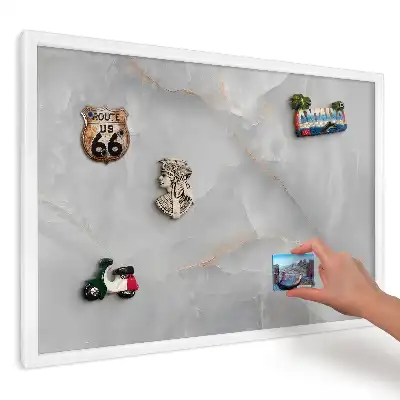 Magnetická tabule Šedooranžový minimalismus