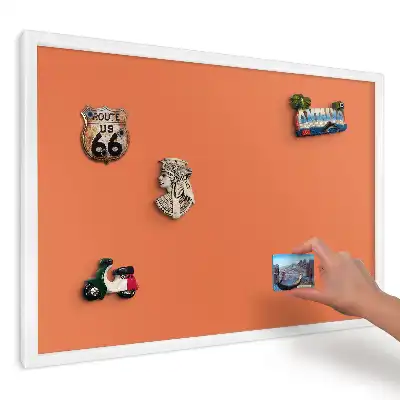 Hladká oranžová magnetická tabule bez vzoru
