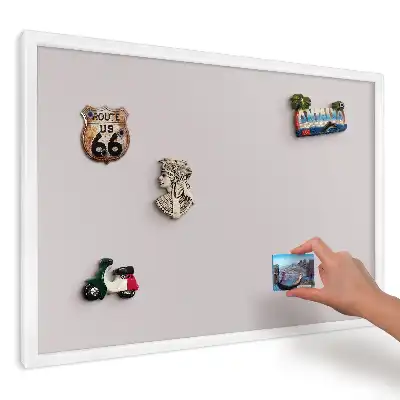 Magnetická tabule s abstraktním motivem v růžové a šedé barvě