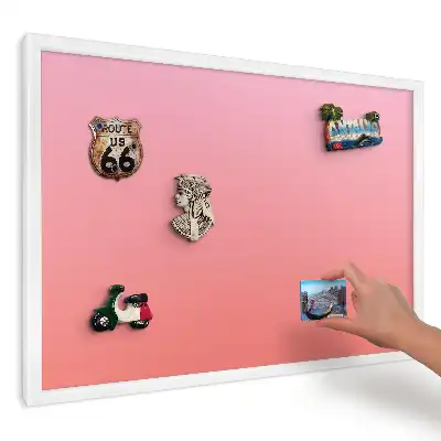 Magnetická tabule do kuchyně s růžovo-oranžovým gradientem