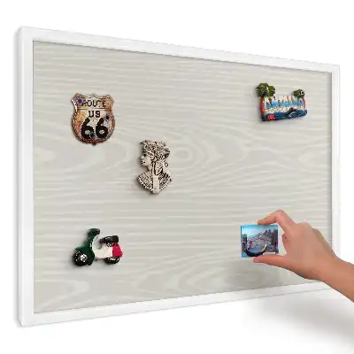 Magnetická tabule do kuchyně se vzhledem světlého dřeva