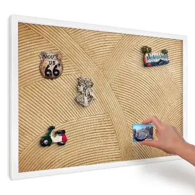 Multifunkční magnetická tabule do kuchyně s harmonickou texturou
