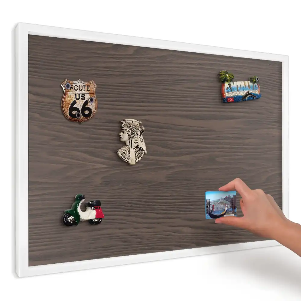 Magnetická tabule do kuchyně z hladkého přírodního dřeva
