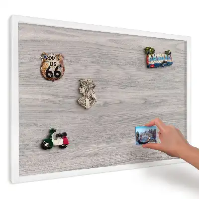 Magnetická tabule v dekoru šedého elegantního dřeva