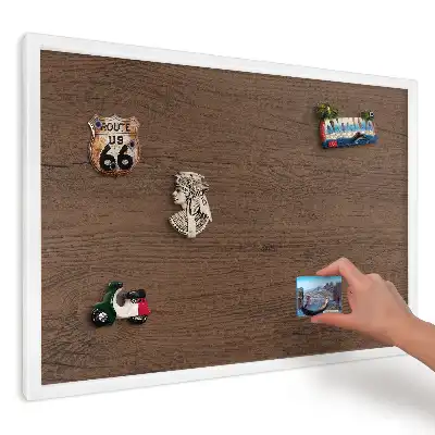 Magnetická tabule do kuchyně Teplé dřevo s čirou kresbou