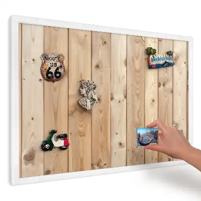 Magnetická tabule Teplé dřevo s viditelnou texturou