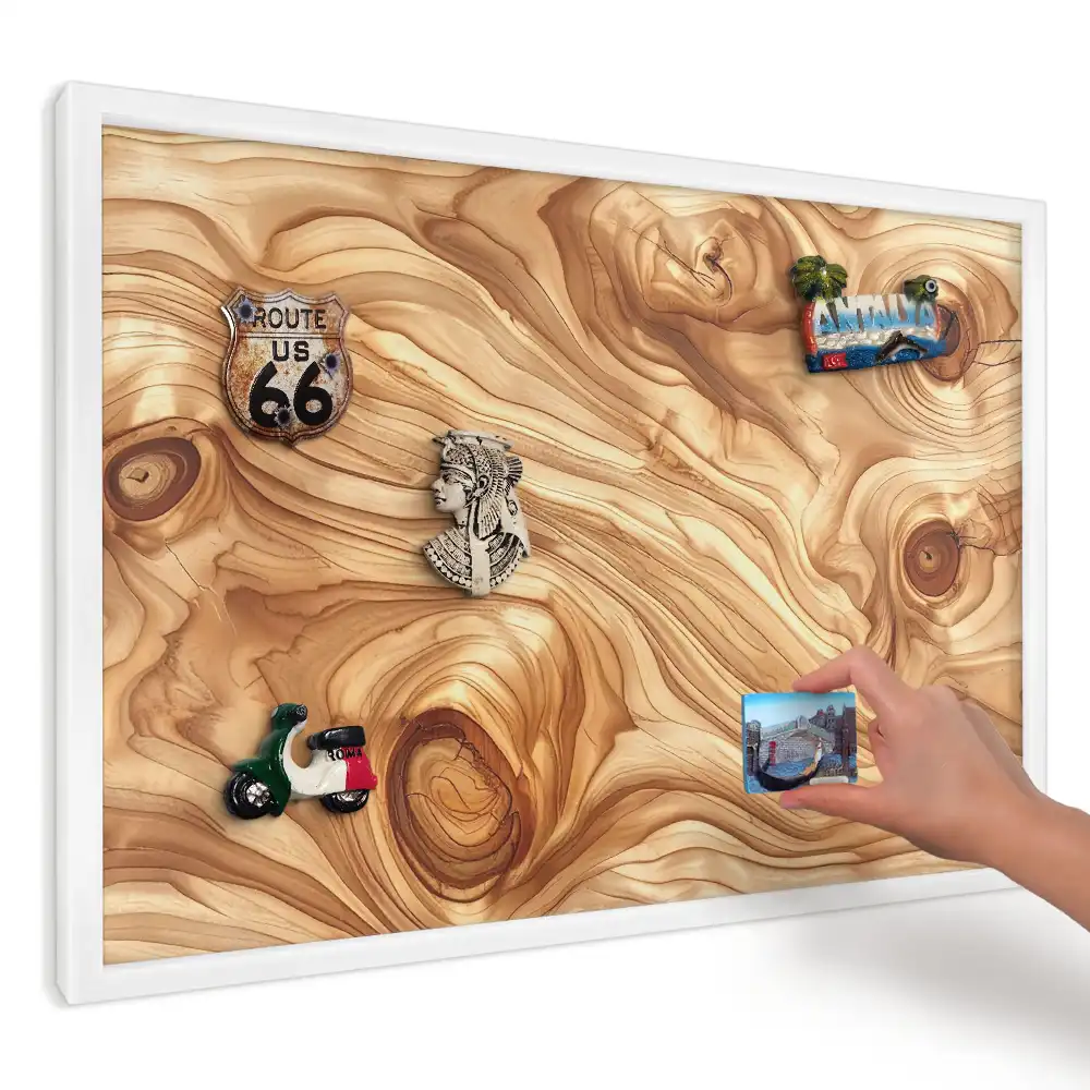 Magnetická tabule Teplé organické dřevo