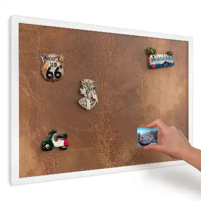 Magnetická tabule s texturou organické teplé hnědé