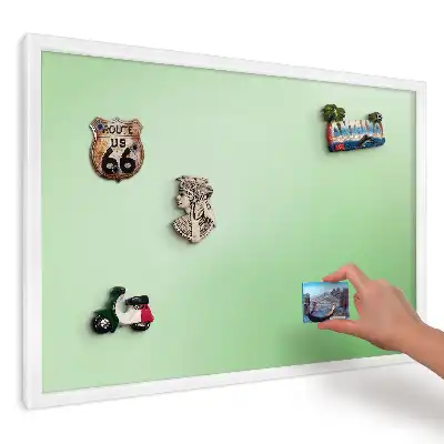 Magnetická tabule do kuchyně relaxační jemná zelená