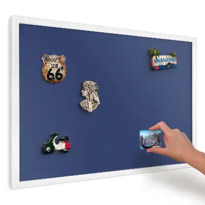 Minimalistická magnetická tabule v tmavě modré barvě