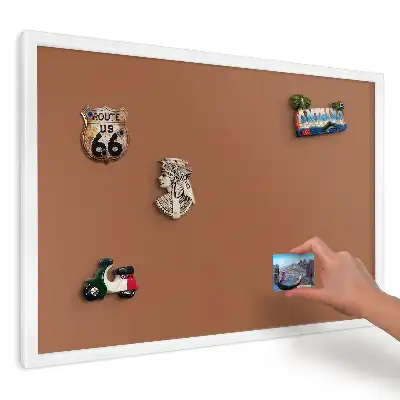 Magnetická tabule do kuchyně s motivem teplé hnědé barvy