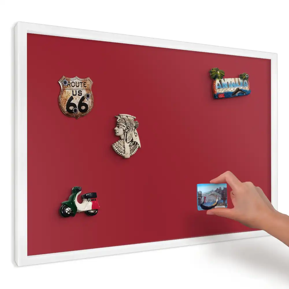 Magnetická tabule ve vínovém minimalistickém stylu