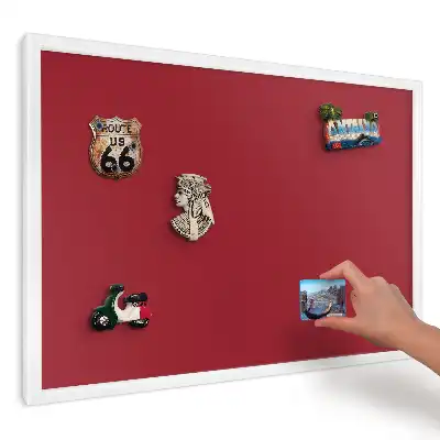 Magnetická tabule ve vínovém minimalistickém stylu
