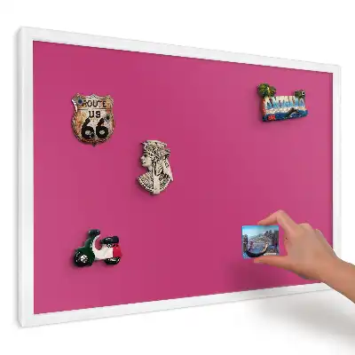 Magnetická tabule do kuchyně v tmavě fuchsiové barvě