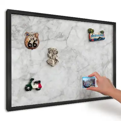Magnetická tabule do kuchyně přírodní šedý mramor