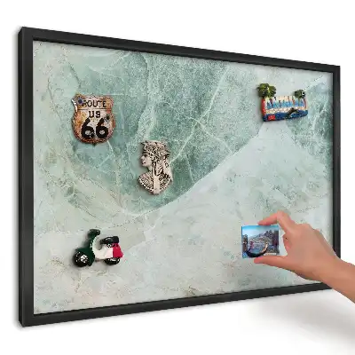 Magnetická tabule přírodní zelenošedá