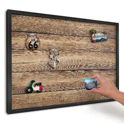 Magnetická tabule do kuchyně s motivem bohaté textury dřeva