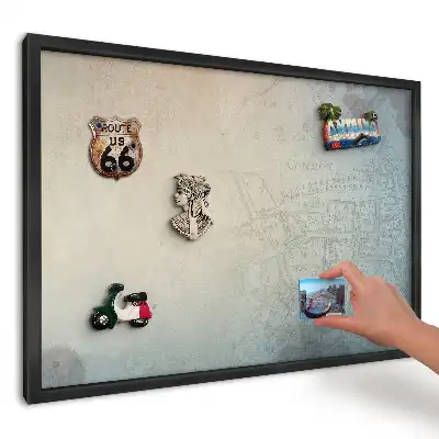 Magnetická tabule do kuchyně Mapa tlumeného města