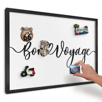 Magnetická tabule do kuchyně s elegantním nápisem a srdíčkem