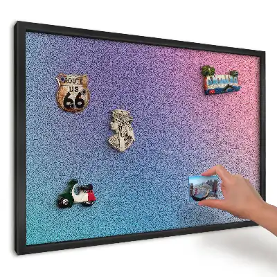 Magnetická tabule do kuchyně v tyrkysově růžovém přechodu