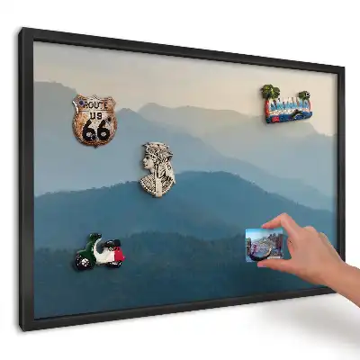Magnetická tabule Mlžné zelené hory