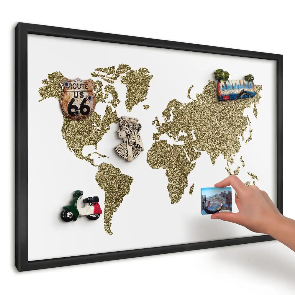 Magnetická kuchyňská tabule Mapa žlutého obilí