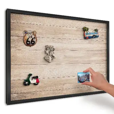 Magnetická tabule do kuchyně přírodní dřevěné desky