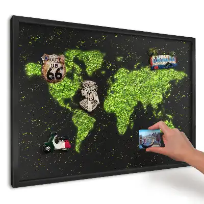 Magnetická tabule Mapa zelených listů