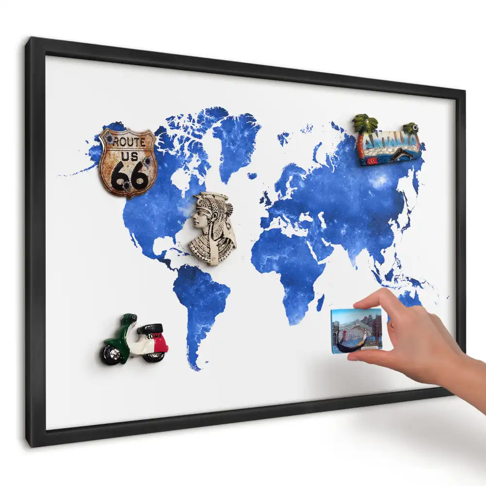 Magnetická tabule do kuchyně Vesmírná mapa světa
