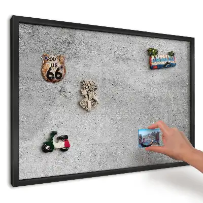 Magnetická tabule do kuchyně Loft v minimalistickém betonovém vzhledu