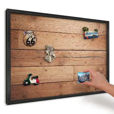 Magnetická tabule v dekoru teplého přírodního dřeva