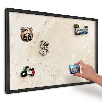 Magnetická tabule do kuchyně s béžovou texturou a linkami