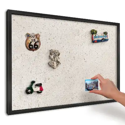Magnetická tabule do kuchyně s texturou jemné béžové barvy