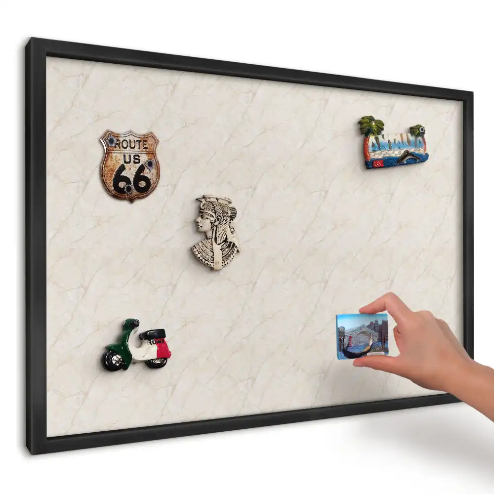 Magnetická kuchyňská tabule Béžový mramor s jemnými žilkami