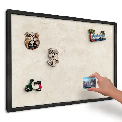 Magnetická tabule s jemnou krémovou texturou