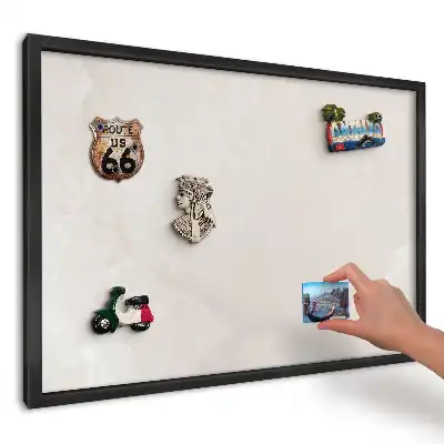 Magnetická kuchyňská tabule v béžové barvě s jemnou texturou