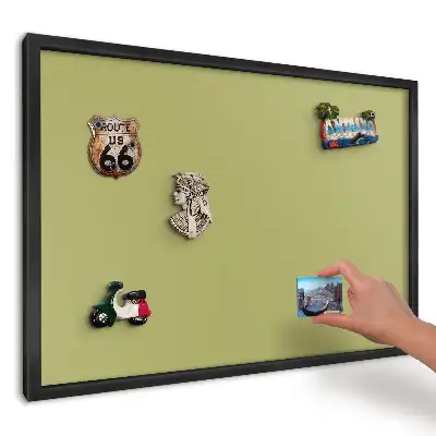 Magnetická tabule do kuchyně se zeleným vintage pozadím