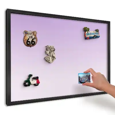 Magnetická tabule do kuchyně s jemným fialovým gradientem