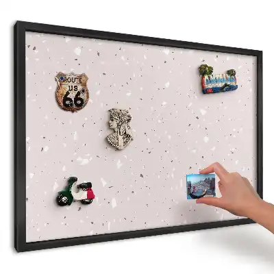 Magnetická tabule s jemným vzorem teraco