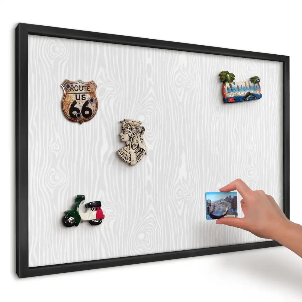 Magnetická tabule do kuchyně s motivem moderního dřeva